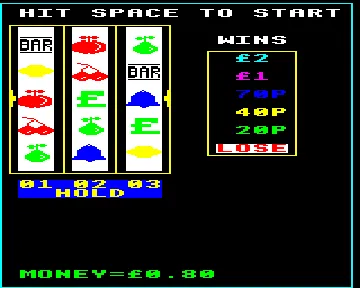 BBC Video Fruit Machine (1982)(Aligata Software) screen shot game playing